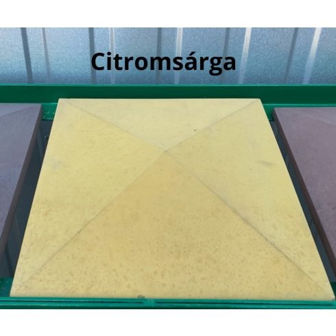 Letisztult hatású fedlap (anyagában színezett)